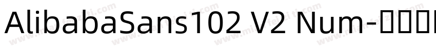 AlibabaSans102 V2 Num字体转换